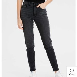 American Eagle Black Tomgirl Jeans
